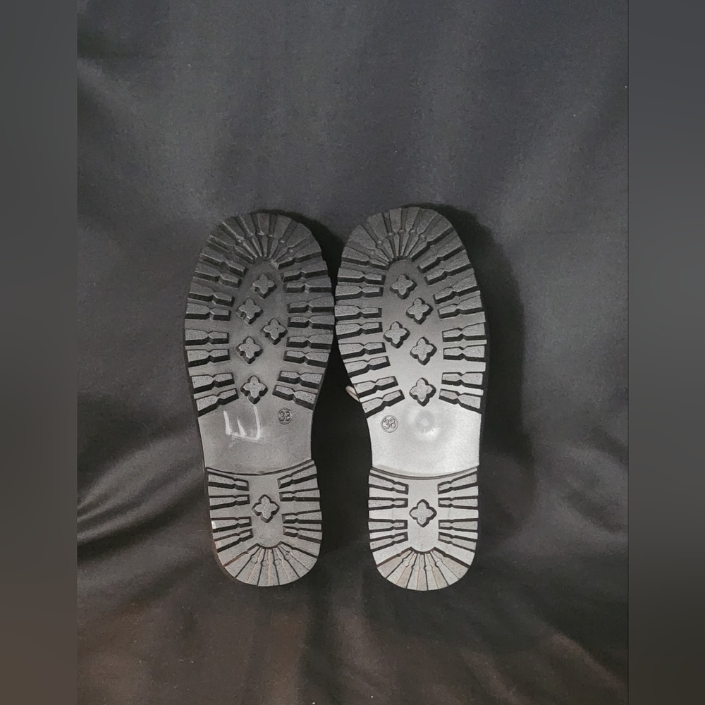 Women's White Chunky Oxfords Size 7.5 - Picture 15 of 16